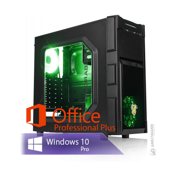 Ankermann Rabbit Gaming Gamer PC Intel i5-9400F 6X 2.90GHz ASUS Prime NVIDIA GeForce 1660S 16GB RAM 480 GB SSD 1TB HDD Windows 10 PRO W-LAN Office Professional