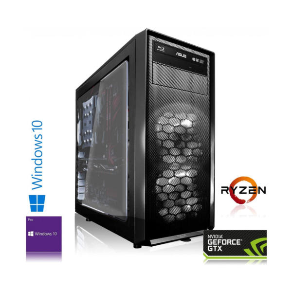 Memory PC AMD Ryzen 5 3600 6X 4.2 GHz, 16 GB DDR4 RAM 3000 MHz, 512 GB SSD, NVIDIA GeForce GTX 1660 SUPER 6GB 4K, Windows 11 Pro