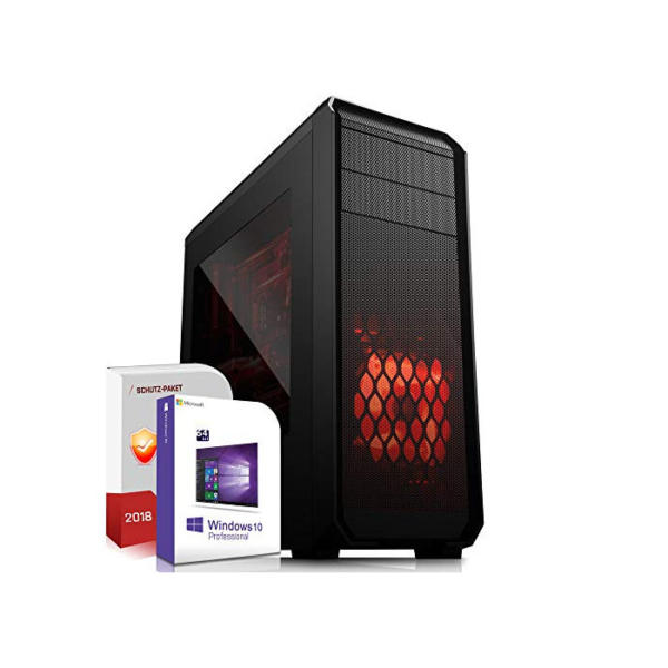 SYSTEMTREFF® Gaming PC AMD Ryzen 5 5600X 6x4.6GHz | Nvidia RTX 3050 8GB DX12 | 512GB M.2 NVMe | 16GB DDR4 RAM | WLAN Desktop Computer Rechner für Gamer, Zocker & Streamer