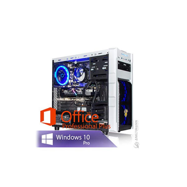 Ankermann Rabbit Gaming Gamer PC Intel Core i7-9700 8X 3.00GHz ASUS Prime MSI GeForce GTX 1660 SUPER Gaming X 16GB RAM 480GB SSD 1TB HDD Windows 10 PRO W-LAN Office Professional