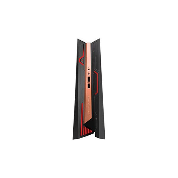 Asus ROG GR8 II-T005Z Mini Gaming-PC (Intel Core i7-7700, 16GB RAM, 256GB SSD, Nvidia GeForce GTX1060 3G-Grafikkarte, Windows 10 Professional) schwarz/kupfer