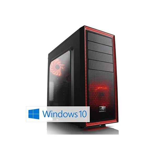 CSL Sprint D10088X (Ryzen 5) Gaming PC inkl. Windows 10 - AMD Ryzen 5 2600 6X 3400 MHz, 16 GB RAM, 240 GB SSD, MSI Mainboard, Radeon RX 580 8G, GigLAN, USB 3.1, HD Audio, Windows 10