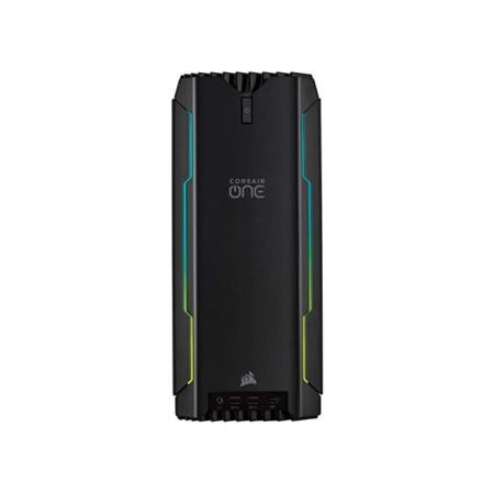 Corsair ONE i140 Kompakter Gaming-PC (Intel Core i7-9700K, NVIDIA RTX 2080 mit Flüssigkühlung, SSD M.2 480GB, HDD 2TB, DDR4 32GB, Windows 10) Schwarz