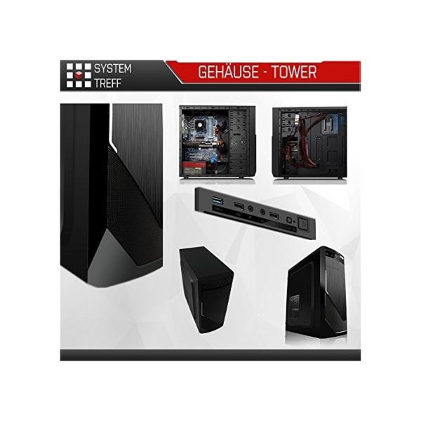SYSTEMTREFF® Basic Gaming PC AMD Athlon X4 970 4x4GHz | Nvidia Geforce GTX 1630 4GB DX12 | 256GB SSD + 1TB HDD | 16GB DDR4 RAM | WLAN Desktop Computer Rechner für Gamer, Zocker