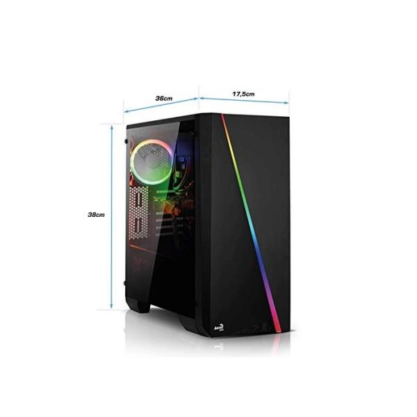 Kiebel Komplett Set, Gaming PC Bundle (Maus, Tastatur, 60cm TFT) AMD Ryzen 5 2600 6x3.4GHz, 16GB DDR4 2666, 512GB SSD, NVIDIA GTX 1650 4GB, WLAN, Win10, Gamer PC [184174]