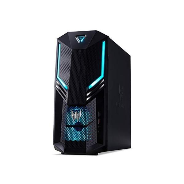 Acer Predator Orion 3000 (PO3-600) Gaming Desktop PC (Intel Core i5-9400, 16 GB RAM, 256 GB SSD + 1.000 GB HDD, NVIDIA GeForce RTX 2070, Windows 10 Home) shwarz/blau