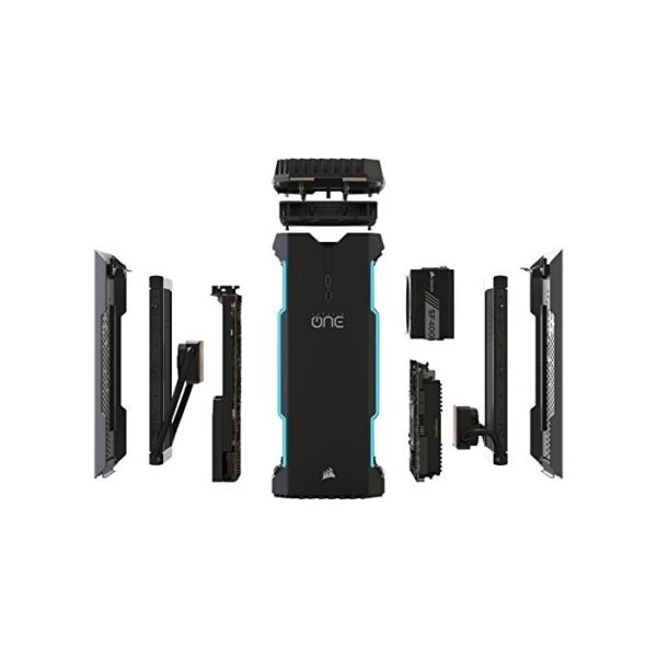 Corsair One Pro Plus Kompakter Desktop-PC (Intel Core i7-8700K, DDR4 16GB, SSD M.2 480GB, HDD 2TB, Nvidia GeForce GTX 1080 Ti, Windows 10)