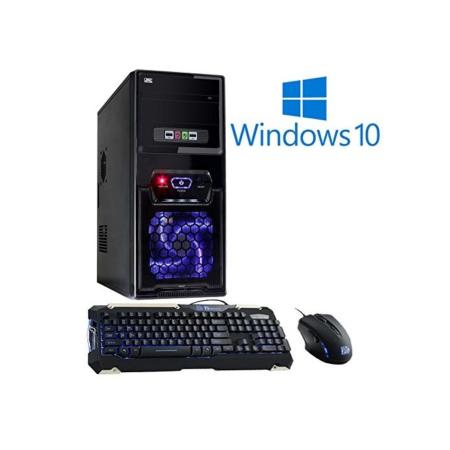 Fierce Brute 8 Gaming PC Bundeln - Schnell 3.7GHz Quad-Core AMD Ryzen 3 2200G, 1TB Festplatte, 8GB 2666MHz, AMD Radeon Vega 8 Grafik, Windows 10 installiert, Tastatur Maus (VK/QWERTY) 199092
