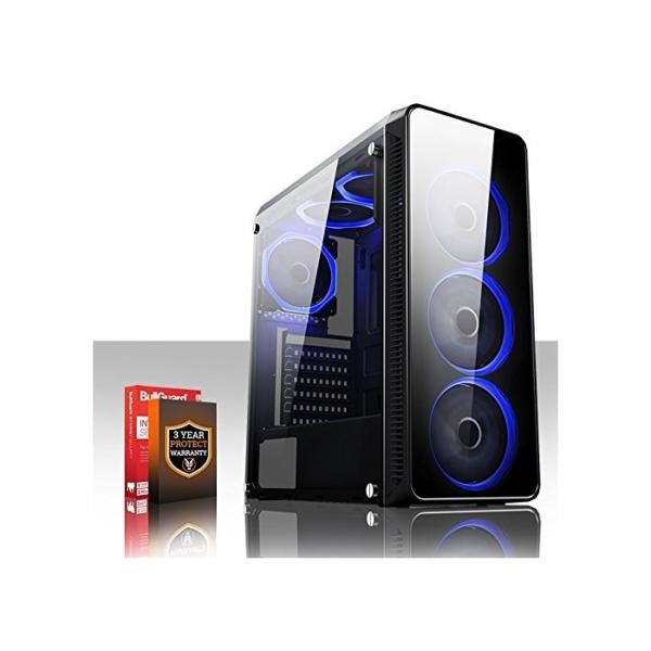 Fierce Crusader High-End Gaming PC - Schnell 4.2GHz Hex-Core AMD Ryzen 5 2600X, 1TB Festplatte, 8GB 3000MHz, AMD Radeon RX 570 8GB, Windows Nicht Enthalten 1135716