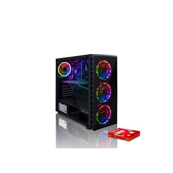 Fierce Crusader RGB Gaming PC - Schnell 4.0GHz Quad-Core AMD Ryzen 3 2300X, 1TB Festplatte, 16GB 3000MHz, AMD Radeon RX 570 8GB, Windows Nicht Enthalten 1136731