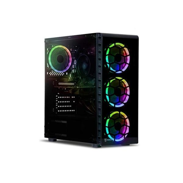 Fierce Crusader RGB Gaming PC - Schnell 4.1GHz Hex-Core Intel Core i5 9400F, 1TB Festplatte, 16GB 3000MHz, NVIDIA GeForce GTX 1660 6GB, Windows 10 installiert 1141291