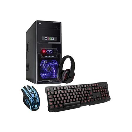Fierce SHOTGUN8 Ti Gaming PC Bundeln - Schnell 3.8GHz Quad-Core AMD Athlon X4 950, 1TB Festplatte, 8GB 2400MHz, NVIDIA GeForce GTX 1050 2GB, Tastatur (VK/QWERTY), Maus, Headset 194224