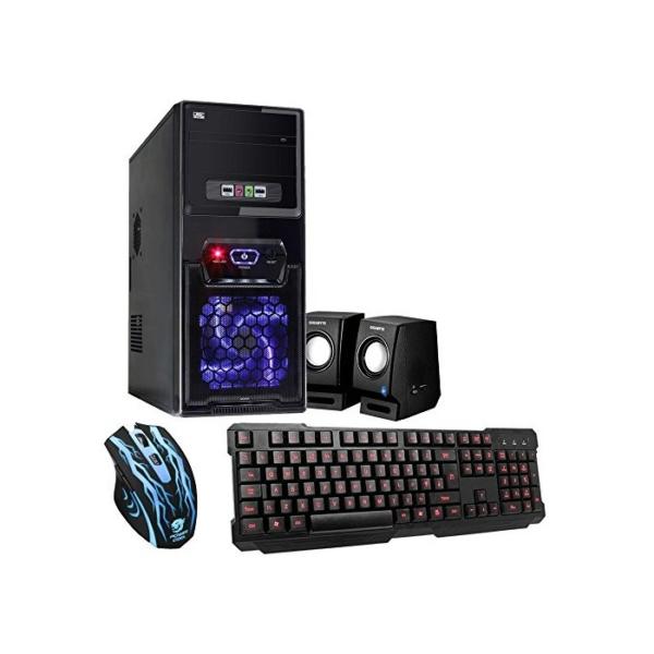 Fierce SHOTGUN8 Ti Gaming PC Bundeln - Schnell 3.8GHz Quad-Core AMD Athlon X4 950, 1TB Festplatte, 8GB 2400MHz, NVIDIA GeForce GTX 1050 2GB, Tastatur (VK/QWERTY), Maus, Lautsprecher 194239