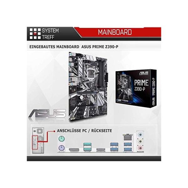 SYSTEMTREFF® Gaming PC Intel Core i9-11900KF 8x5.3GHz | Nvidia GeForce RTX 3070 8GB DX12 | 1TB M.2 NVMe + 2TB HDD | 32GB DDR4 RAM | WLAN Desktop Computer Rechner für Gamer, Zocker & Streamer