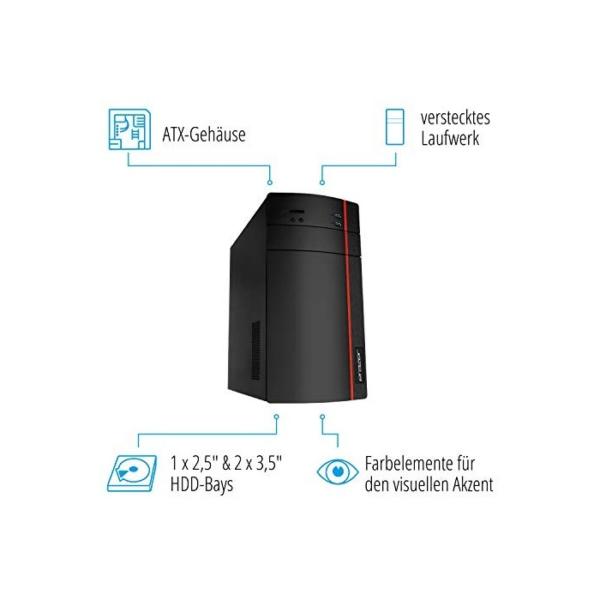 MEDION ERAZER Gaming Desktop PC (Intel Core i5-9400F, 16GB DDR4 RAM, 256GB PCIe SSD, 1TB HDD, NVIDIA GeForce GTX 1660 Ti, DVD, Win 10 Home)