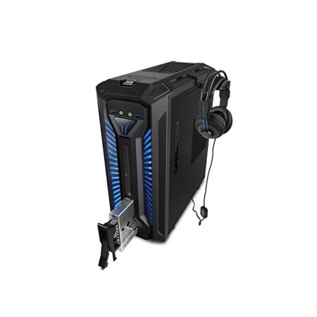 MEDION X30 RGB Gaming Desktop-PC (Intel Core i5-9400, 8GB RAM, 1TB HDD + 256GB SSD, Nvidia GTX1050Ti-4GB, Windows 10) schwarz