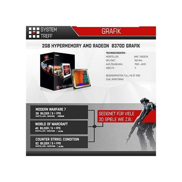 SYSTEMTREFF® Gaming Komplett PC Set AMD Ryzen 5 3600 6x4.2GHz | AMD Radeon RX 6600 DX12 | 512GB M.2 NVMe + 500GB HDD | 16GB DDR4 RAM | WLAN Desktop Paket Computer für Gamer, Gaming
