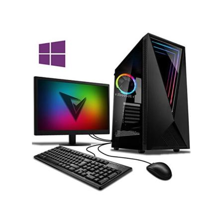 Vibox EX- 30 Gaming-PC Computer mit 1 Gratis-Spielen, Windows 10 Pro OS, 22 Zoll HD Monitor (4,2GHz AMD Ryzen 5 3600 Prozessor, Nvidia GeForce GTX 1060 Grafikkarte, 8Go DDR4 RAM, 120GB SSD, 1TB HDD)