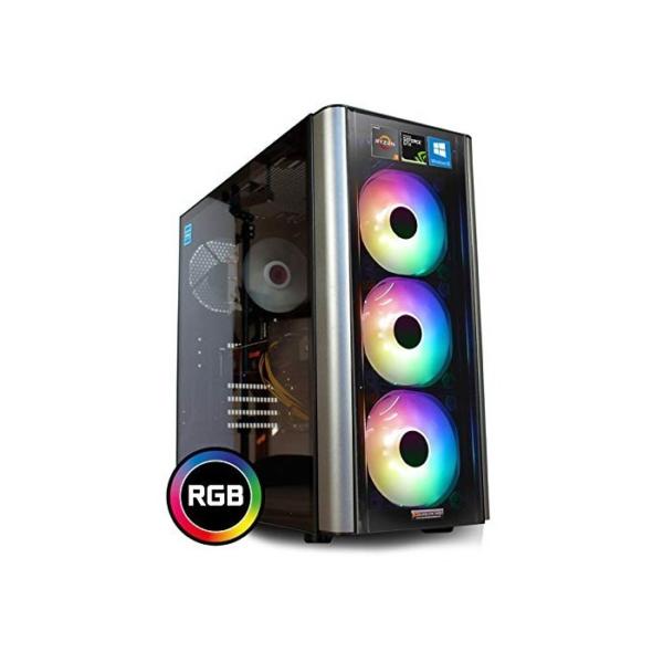 dcl24.de Gaming PC [15253] AMD Ryzen 7 3700X 8x4.4 GHz Turbo - X470, 1TB M.2 SSD, 16GB DDR4, GTX1660Ti 6GB, Wasserkühlung, WLAN, Windows 11 Pro
