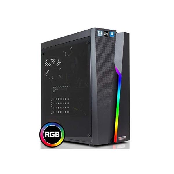 dcl24.de [12301] Gaming PC Cylon RGB Intel i7-9700 8x4.7 GHz Turbo - 480GB SSD & 2TB HDD, 32GB DDR4, RTX2060 Super 8GB, WLAN, Windows 10 Pro Spiele Computer Rechner