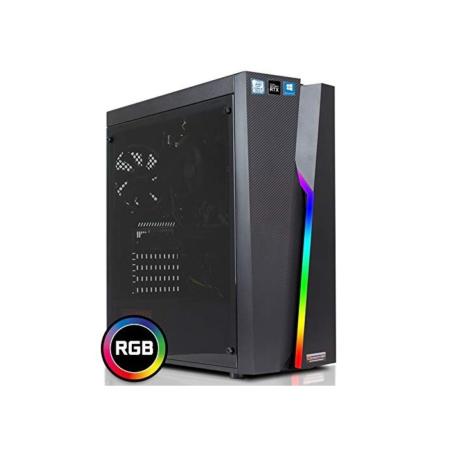 dcl24.de [12304] Gaming PC Bolt RGB Intel i9-9900 8x5.0 GHz Turbo - 480GB SSD & 2TB HDD, 32GB DDR4, RTX2060 6GB, WLAN, Windows 10 Pro Spiele Computer Rechner