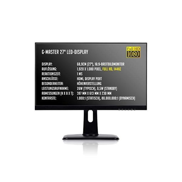 dcl24.de [11677] Gaming Komplett PC Set Bolt RGB AMD Ryzen 3-3200G 4x3.6 GHz - 240GB SSD & 1TB HDD, 16GB DDR4, GTX1650 Super 4GB, mit 27 Zoll G TFT, Maus, Tastatur, Headset, WLAN, Windows 10 Pro
