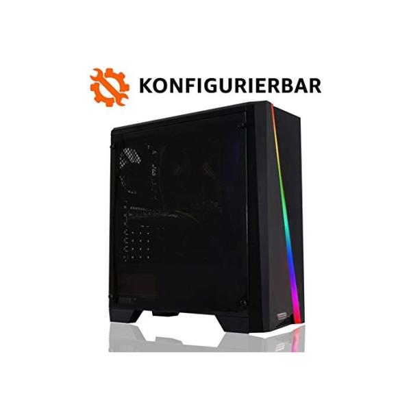 dcl24.de Gaming PC Intel - wählbar bis Intel i9-9900K, 32GB DDR4-3000, RTX2080Ti, 2TB SSD, 4TB HDD, Win10 Pro, Bundle-Option, Spiele Computer Rechner Konfigurator 5