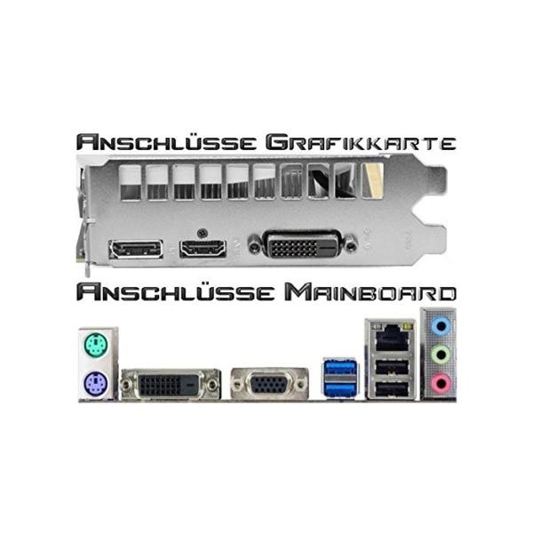 shinobee SSD Gaming PC Intel Core i7-8700 6X 4.6 GHz Turbo - Nvidia GeForce GTX1050 Ti 4GB - 16GB DDR4 RAM - 240GB SSD - 1 TB - Windows 10 - Gamer pc Computer Gaming Computer rechner #5772
