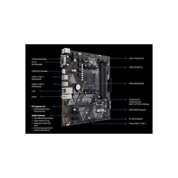 Ankermann Rabbit Gaming Gamer PC Intel i5-9400F 6X 2.90GHz ASUS Prime 16GB RAM Windows 10 PRO W-LAN Office Professional