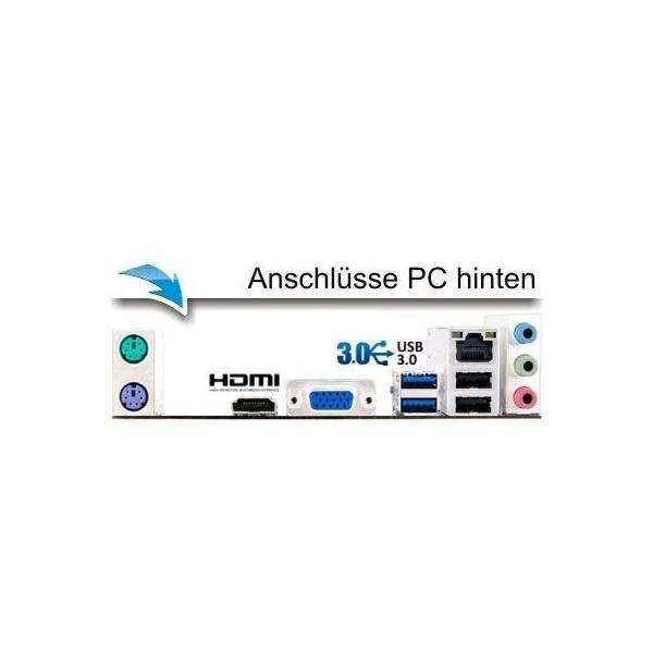 Entry Gaming/Multimedia/Office Computer mit 3 Jahren Garantie! | AMD Athlon 3000G 4-Threads, 3.50 GHz | 16GB DDR4 | Radeon™ Vega 3 Graphics 4GB | 256 GB SSD + 1TB | WLAN |DVD±RW|Win11#6516