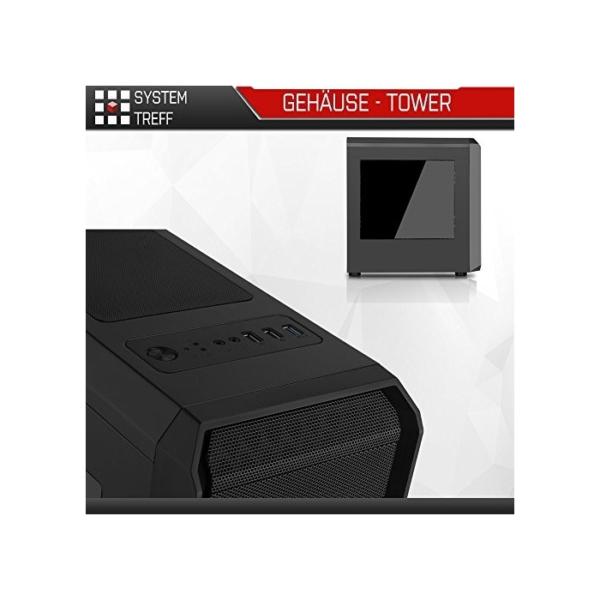 SYSTEMTREFF® PC System AMD Ryzen 5 PRO 4650G 6x4.3GHz | AMD RX Vega 7 4K HDMI DX12 | 256GB M.2 | 8GB DDR4 RAM | WLAN Silent Desktop Computer Rechner für Büro Business Multimedia