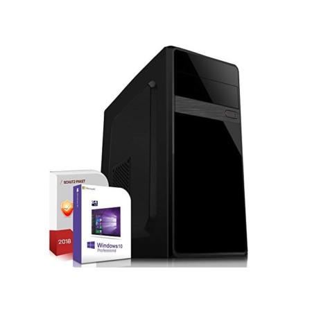 SYSTEMTREFF® PC System AMD Ryzen 5 PRO 4650G 6x4.3GHz | AMD RX Vega 7 4K HDMI DX12 | 256GB M.2 + 1TB HDD | 16GB DDR4 RAM | WLAN Silent Desktop Computer Rechner für Büro Business Multimedia