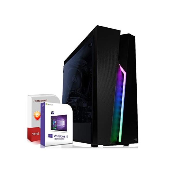 SYSTEMTREFF® Basic Gaming PC AMD Ryzen 5 5600G 6x4.4GHz | AMD RX Vega 7 4K HDMI DX12 | 256GB M.2 | 16GB DDR4 RAM | WLAN Desktop Computer Rechner für Gamer, Zocker