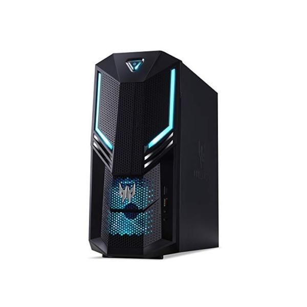 Predator Orion 3000 (PO3-600) Gaming Desktop-PC (Intel Core i7-9700, 16 GB RAM, 1024 GB SSD, NVIDIA GeForce RTX 2060 Super (8 GB GDDR6), Windows 10 Home) schwarz/blau