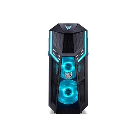 Predator Orion 5000 (PO5-605s) Gaming Desktop-PC (Intel Core i7-9700K, 16 GB RAM, 2.000 GB HDD + 512 GB PCIe SSD, NVIDIA GeForce RTX 2070 Super (8 GB GDDR6), Windows 10 Home) schwarz/blau