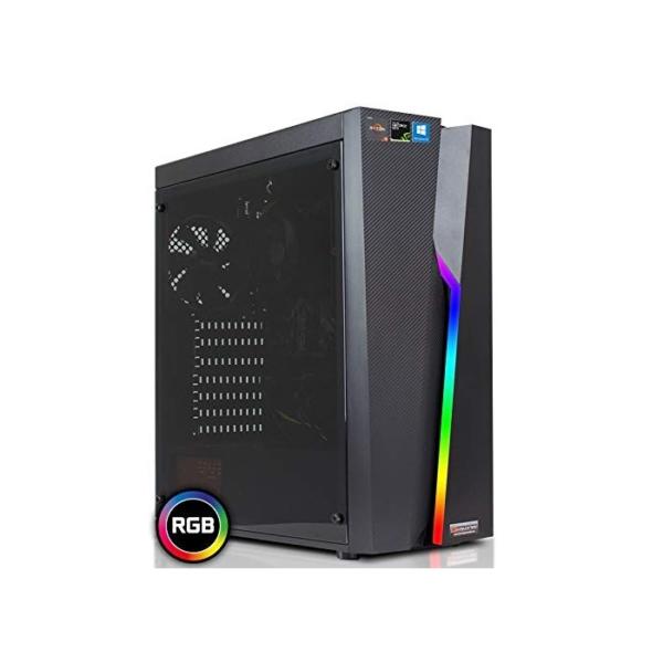 dcl24.de [12017] Gaming PC Bolt RGB AMD Ryzen 3-3300X 4x3.8 GHz - 240GB SSD & 1TB HDD, 16GB DDR4, GTX1650 4GB, WLAN, Windows 10 Pro Spiele Computer Rechner