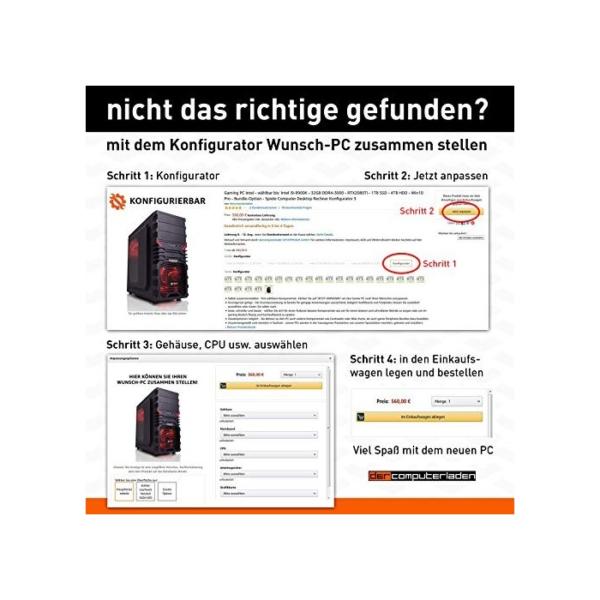 dcl24.de [12252] Gaming PC RGB Level 20 Intel i9-9900KF 8x3.6 GHz - Z390, 500GB M.2 SSD & 2TB HDD, 32GB DDR4, RTX2080 8GB, WLAN, Windows 10 Pro Spiele Computer Rechner
