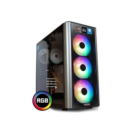 dcl24.de [12253] Gaming PC RGB Level 20 AMD Ryzen 7 3700X 8x3.6 GHz - X470, 500GB M.2 SSD & 2TB HDD, 32GB DDR4, RTX2080 8GB, WLAN, Windows 10 Pro Spiele Computer Rechner