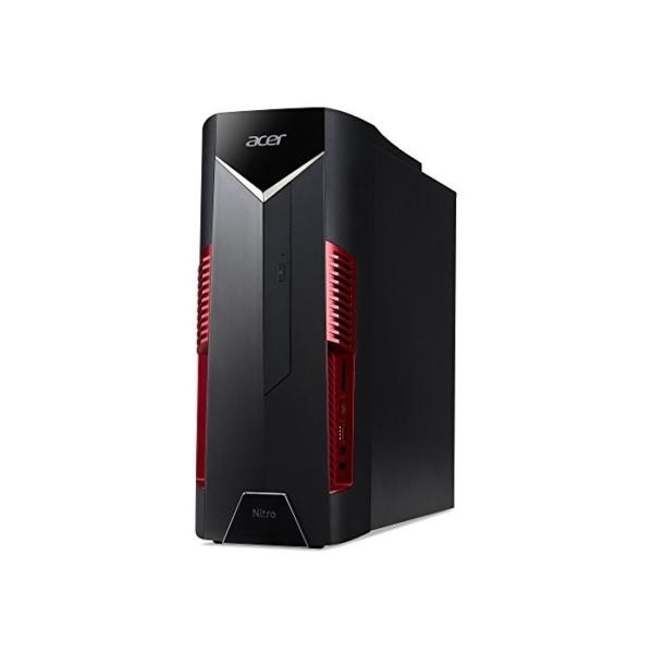 Acer Nitro 50 (N50-110) Gaming Desktop-PC (AMD Ryzen 7 3700X, 16 GB RAM, 1024 GB SSD, NVIDIA GeForce GTX 1660 Ti, Windows 10 Home) schwarz/rot