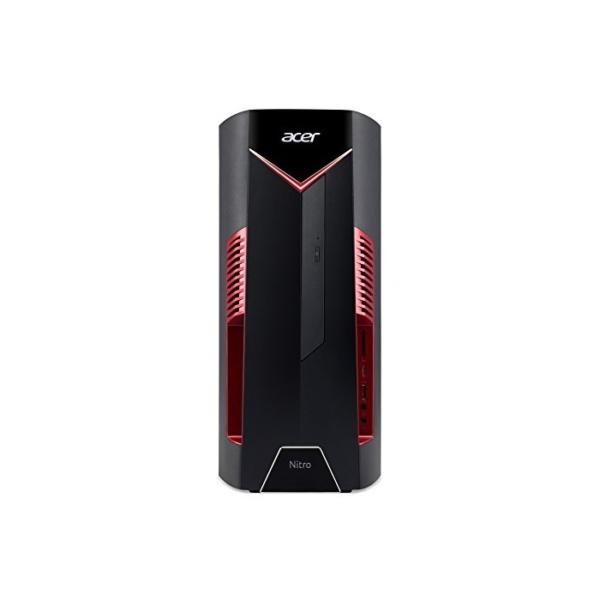 Acer Nitro 50 (N50-600) Gaming Desktop-PC (Intel Core i7-9700, 16 GB RAM, 1024 GB SSD, NVIDIA GeForce GTX 1660 Ti, Windows 10 Home) schwarz/rot