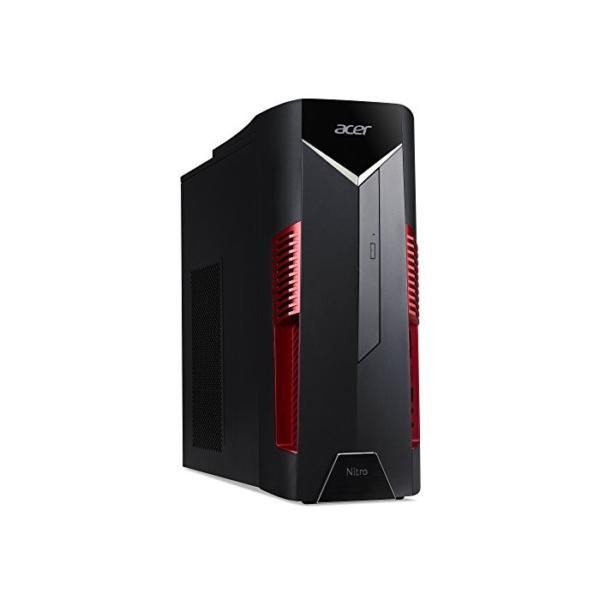 Acer Nitro 50 (N50-600) Gaming Desktop-PC (Intel Core i7-9700, 16 GB RAM, 1024 GB SSD, NVIDIA GeForce GTX 1660 Ti, Windows 10 Home) schwarz/rot