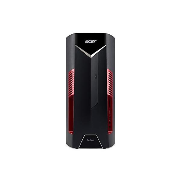 Acer Nitro 50 (N50-600) Gaming Desktop-PC (Intel Core i7-9700, 16 GB RAM, 1024 GB SSD, NVIDIA GeForce GTX 1660 Ti, Windows 10 Home) schwarz/rot