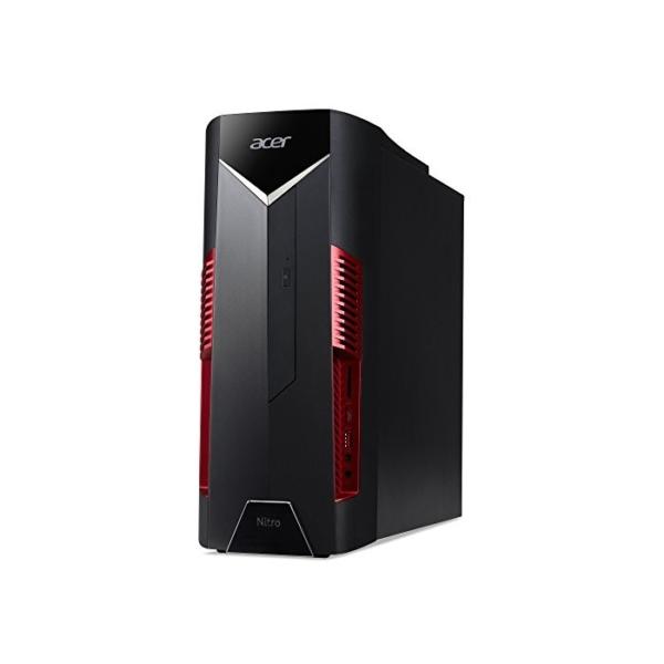 Acer Nitro 50 (N50-600) Gaming Desktop-PC (Intel Core i7-9700, 16 GB RAM, 1024 GB SSD, NVIDIA GeForce GTX 1660 Ti, Windows 10 Home) schwarz/rot