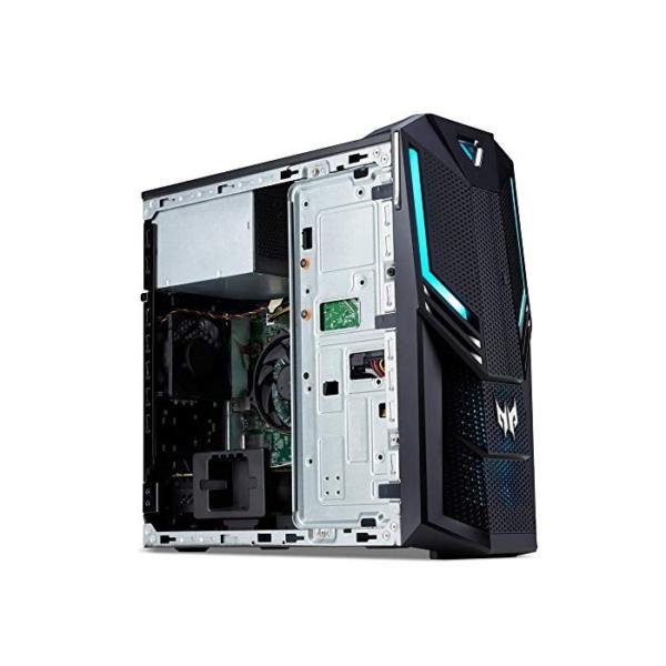 Acer Predator Orion 3000 (PO3-600) Desktop PC (Intel Core i7-8700, 16GB RAM, 2000GB HDD, 256GB SSD, NVIDIA GeForce RTX 2070, Win 10 Home) schwarz/blau