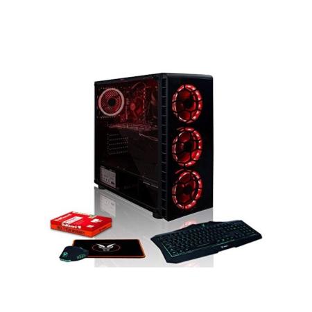 Fierce Apex RGB Gaming PC Bundeln - Schnell 4.7GHz Octa-Core Intel Core i7 9700, 1TB Festplatte, 8GB 3000MHz, NVIDIA GeForce GTX 1660 6GB, Windows Nicht Enthalten, Tastatur Maus (VK/QWERTY) 1129848