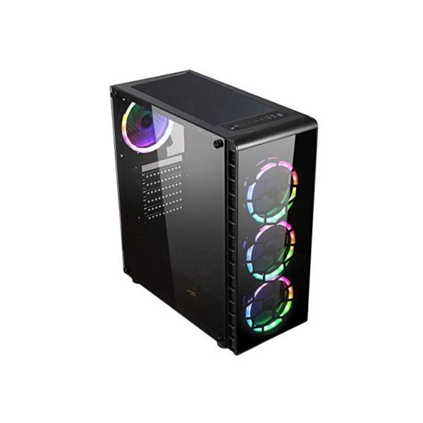 Fierce Apex RGB Gaming PC Bundeln - Schnell 4.7GHz Octa-Core Intel Core i7 9700, 1TB Festplatte, 8GB 3000MHz, NVIDIA GeForce GTX 1660 6GB, Windows Nicht Enthalten, Tastatur Maus (VK/QWERTY) 1129848