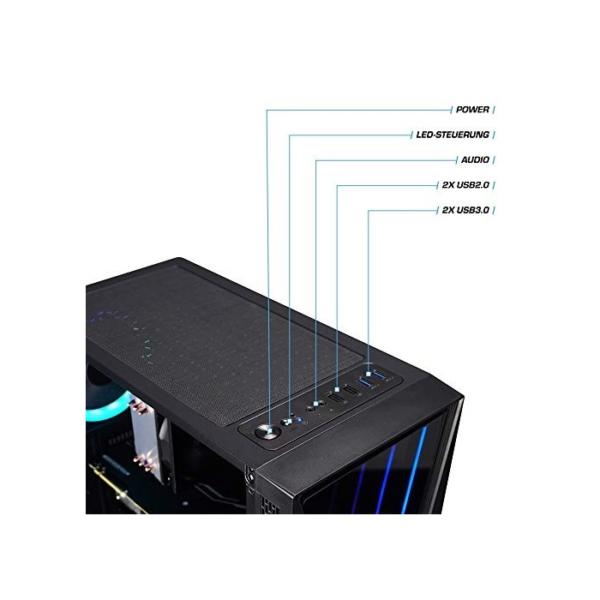 kiebel Gaming PC Loki AMD Ryzen 5 5500, 16GB RAM, NVIDIA GTX 1650, 1000GB SSD [1841281]