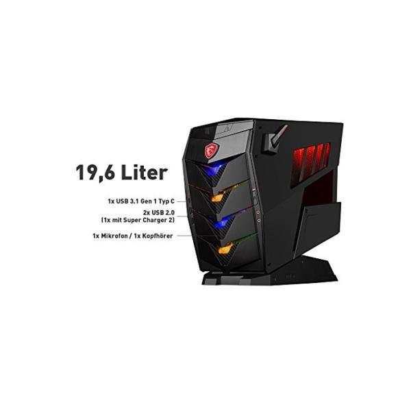 MSI Aegis 3 8RC-048DE Gaming-PC (Intel Core i5+ 8400, GeForce GTX 1060 6GB, 128GB PCIe SSD + Intel Optane 16GB M.2 PCIe Systembeschleunigung + 1TB HDD, 8GB DDR4, Windows 10 Home) schwarz