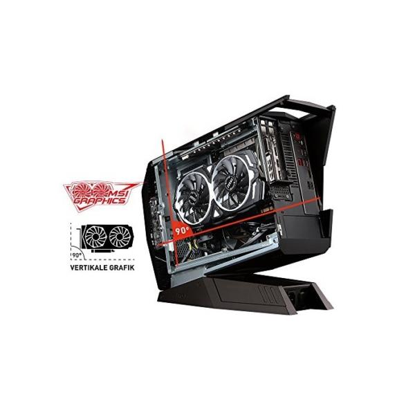 MSI Aegis 3 8RC-048DE Gaming-PC (Intel Core i5+ 8400, GeForce GTX 1060 6GB, 128GB PCIe SSD + Intel Optane 16GB M.2 PCIe Systembeschleunigung + 1TB HDD, 8GB DDR4, Windows 10 Home) schwarz