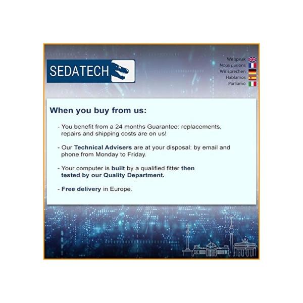 Sedatech PC Watercooling - Intel i9-9900KF, Geforce RTX2080Ti, 32Gb RAM, 1Tb SSD M.2, 3Tb HDD, ohne OS